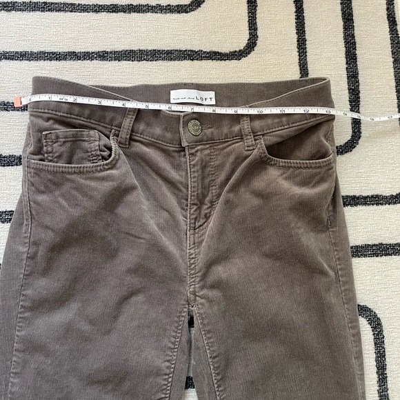 Loft skinny slate gray corduroy skinny pants - Picture 4 of 6